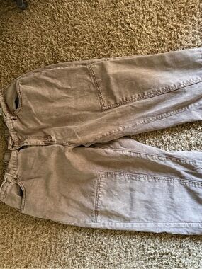 & Other Stories Beige Taupe Utility Jeans